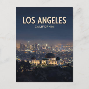 Cartão Postal Observatório Griffith Los Angeles Califórnia