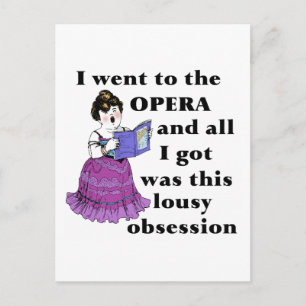 Cartão Postal Obsessão de Ópera