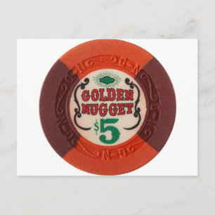Cartão Postal Obsoleto do Jogo Chip Casino em Las Vegas