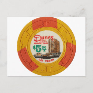 Cartão Postal Obsoleto do Jogo Chip Casino em Las Vegas