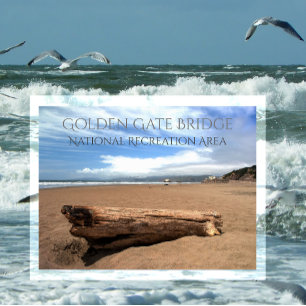 Cartão Postal Ocean Beach, Cliff House, Gateway ARN, CA