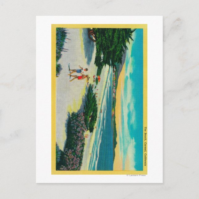 Cartão Postal Ocean Beach em Carmel, CACarmel, CA (Frente)