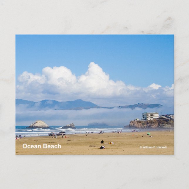Cartão Postal Ocean Beach San Francisco Produtos da Califórnia (Frente)