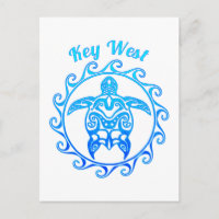 Ocean Blue Tribal Turtle Key Oeste