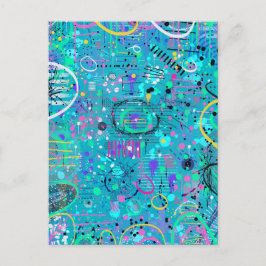 Cartão Postal Ocean Bubbles: Maximalist Art