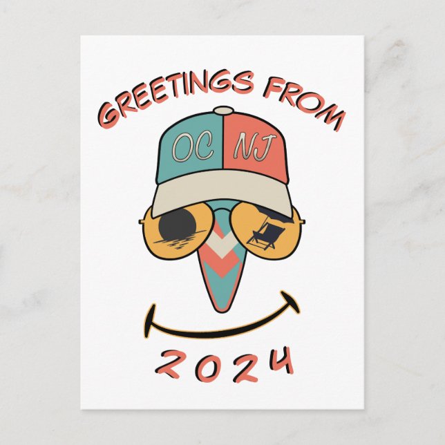 Cartão Postal Ocean City Sorri (Frente)