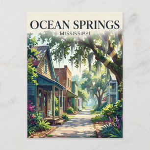 Cartão Postal Ocean Springs EUA
