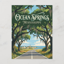 Cartão Postal Ocean Springs Mississippi