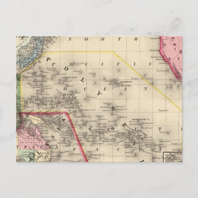 Cartão Postal Oceânica, Ilhas Sandwich (Frente)