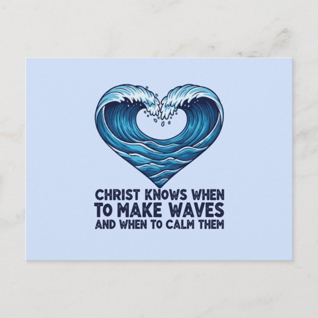 Cartão Postal Oceano Coração: Sabedoria Divina (Frente)