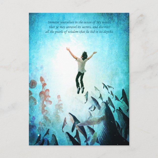 Cartão Postal Oceano imerso (Frente)