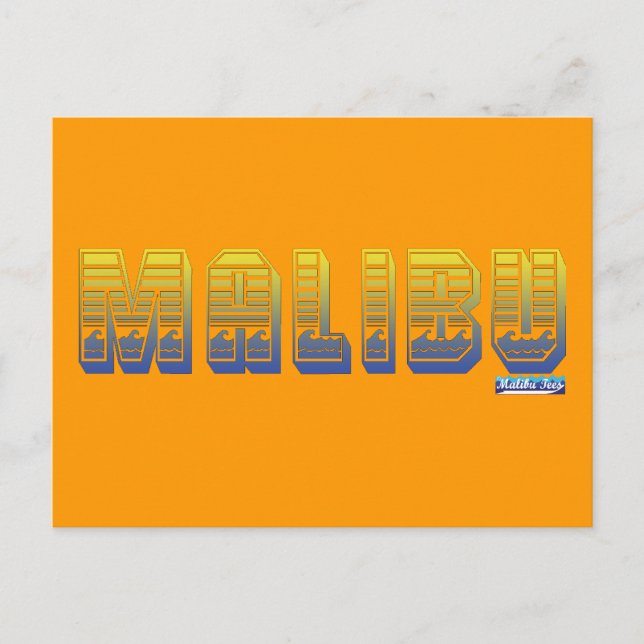 Cartão Postal Oceano Malibu (Frente)