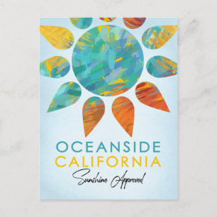Cartão Postal Oceanside California Sunshine Viagem