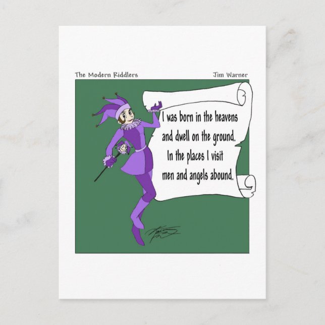 Cartão Postal ocioso da neve (Frente)