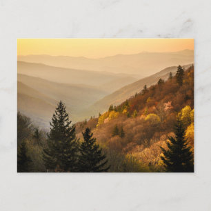 Cartão Postal Oconaluftee Valley Overlook Carolina do Norte