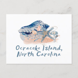 Cartão Postal Ocracoke Island Seashells