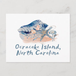 Cartão Postal Ocracoke Island Seashells
