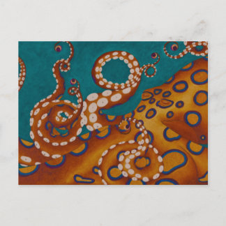 Cartão Postal Octopus