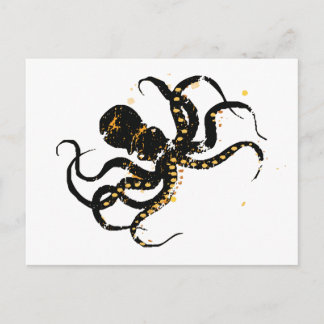 Cartão Postal Octopus