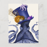 Octopus com chapéu náutico