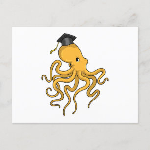 Cartão Postal Octopus como estudante de Diploma