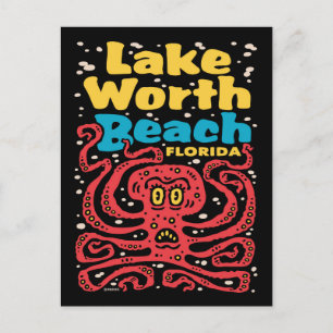 Cartão Postal Octopus da Lake Worth Beach