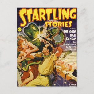 Cartão Postal Octopus do Espaço Verde