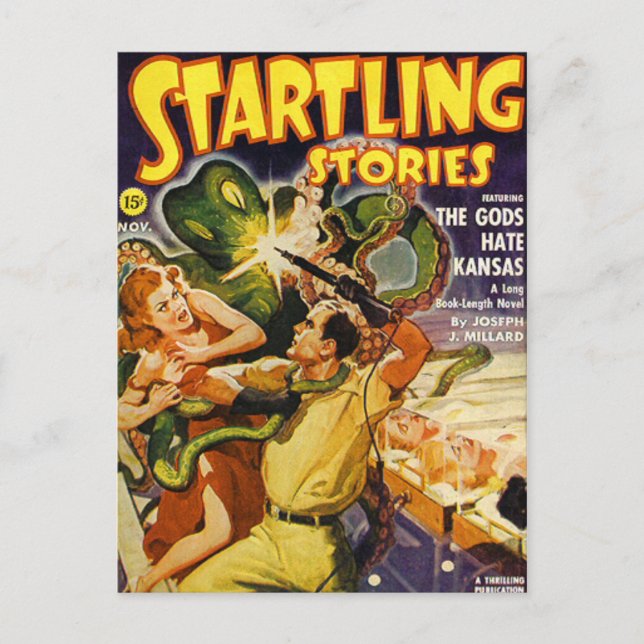 Cartão Postal Octopus do Espaço Verde (Frente)