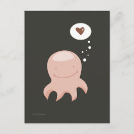Cartão postal Octopus Love