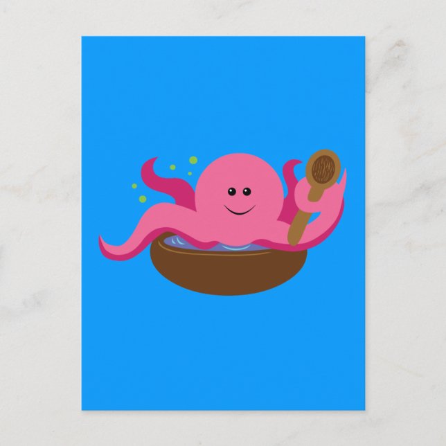 Cartão Postal Octopus Soup (Frente)