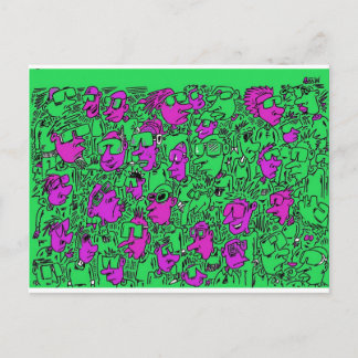 Cartão Postal Óculos de sol.