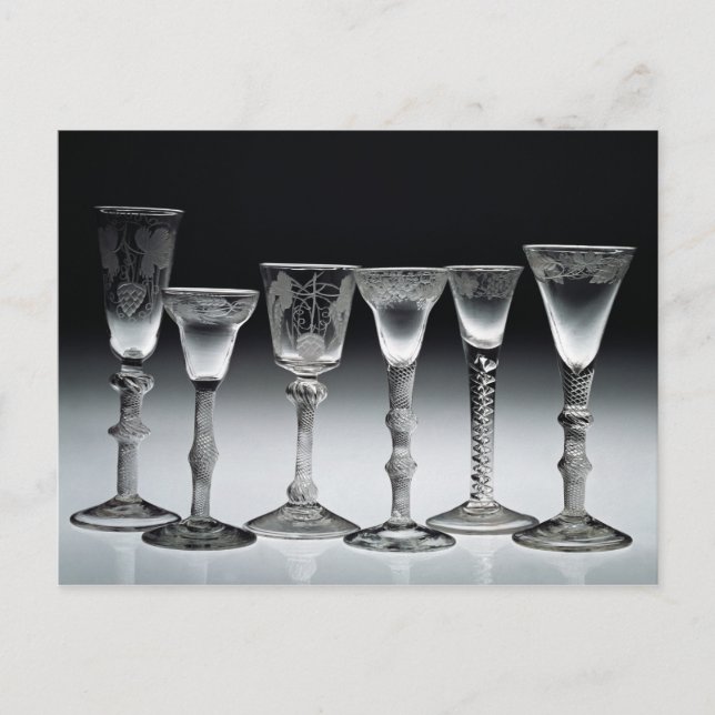 Cartão Postal Óculos de torção de ar, 1750-60 (Frente)