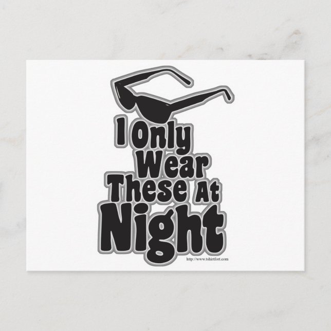 Cartão Postal Óculos escuros (Frente)