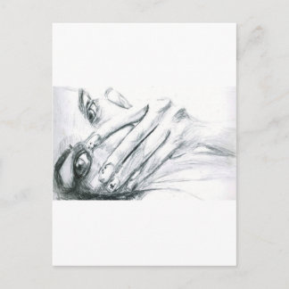 Cartão Postal Ocultando o sorriso