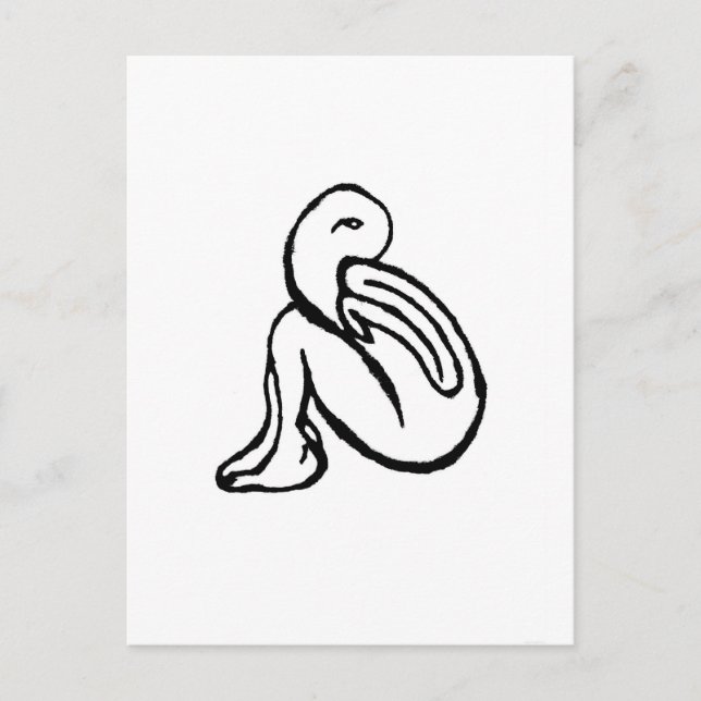 Cartão postal "Ocultar" JTG Art (Frente)