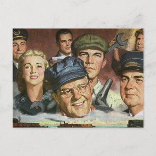 Cartão Postal Ocupações Empresariais, Patriotismo Patriótico Vin