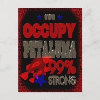 Cartão Postal Ocupar Petaluma OWS protestou contra 99 fortes pos