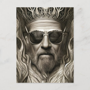 Cartão Postal Od Rockers Nunca Morrem Arte de Fantasia Surreal