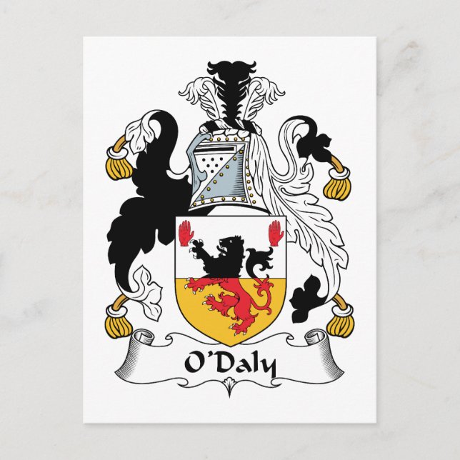 Cartão Postal O'Daly Family Crest (Frente)