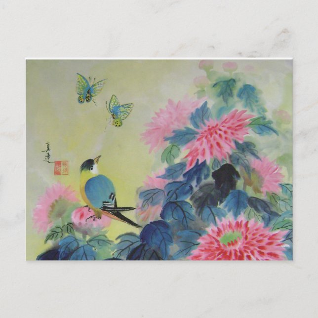 Cartão Postal Ode para Primavera (Frente)