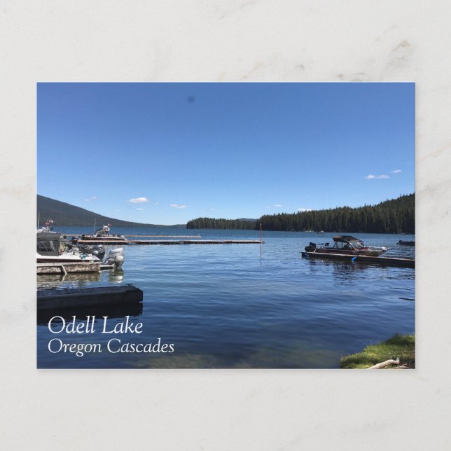 Cartão Postal Odell Lake, Oregon (Frente)