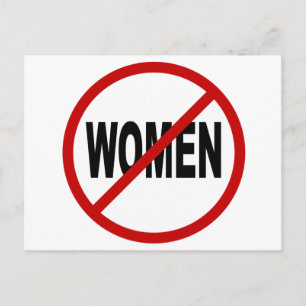 Cartão Postal Odiar Mulheres/Sem Mulheres - Declaração de Sina