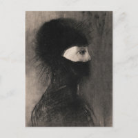 Odilon Redon. Armadura. Cara de mulher escura. Sim