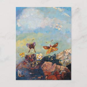 Cartão Postal Odilon Redon, Borboletas, 1910