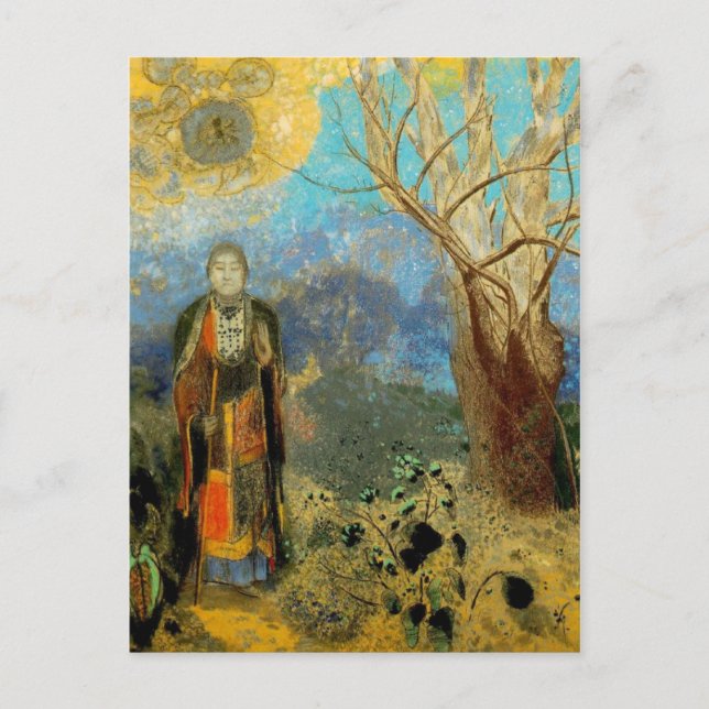 Cartão Postal Odilon Redon - Le Boudha (Frente)
