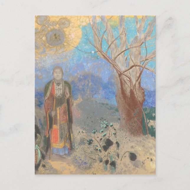 Cartão Postal Odilon Redon: Le Boudha, O Buda (Frente)