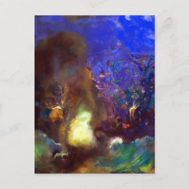 Cartão Postal Odilon Redon Roger e Angélica (Frente)