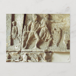 Cartão Postal Odisseu descobrindo os pretendentes de sua esposa