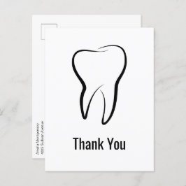 Cartão Postal Odontologia Dentária Dentista Médica Obrigado
