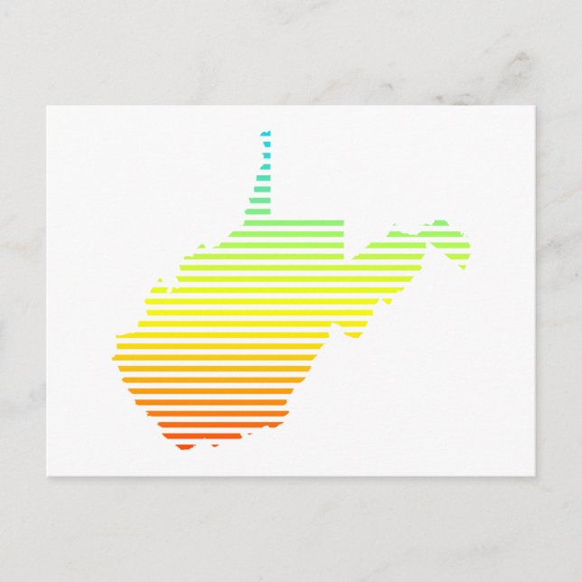 Cartão Postal oeste de virginia chill fade (Frente)